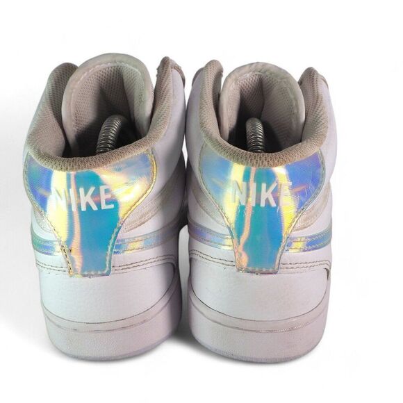 Nike Court Vision Mid 'White Iridescent' Sneakers FD0819-100 Women's 9 - Picture 5 of 11
